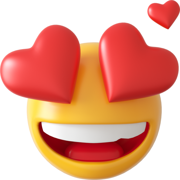 In Love Emoticon Illustration
